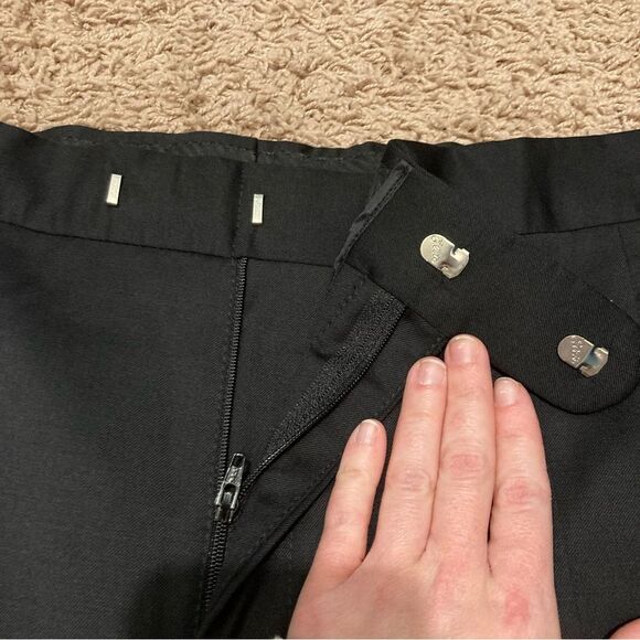 Stafford Black Dress Pants with Straight Leg Design Mens 36x34 Classic Fit Wool - Picture 5 of 10